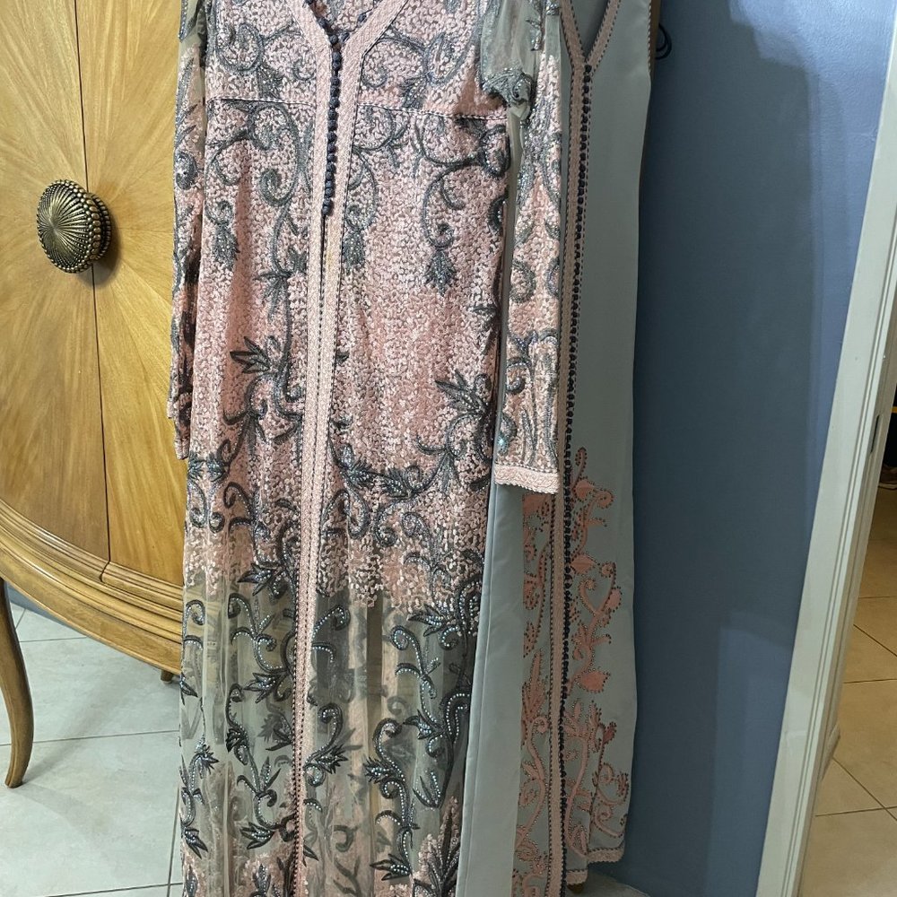 Stunning Moroccan Takchita Kaftan caftan Dress Custom Made - Picture 2 of 5
